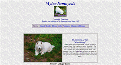 Desktop Screenshot of myteesamoyeds.com